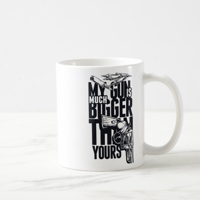 Mug La taille ne compte pas Autocollant de comparaison (Droite)