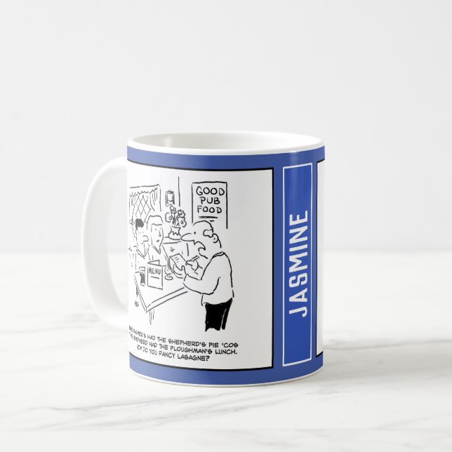 Mug La tarte du berger était pour les fermiers. Countr (Devant gauche)