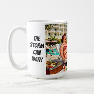 Mug « La tempête peut attendre » – Un dessin animé de