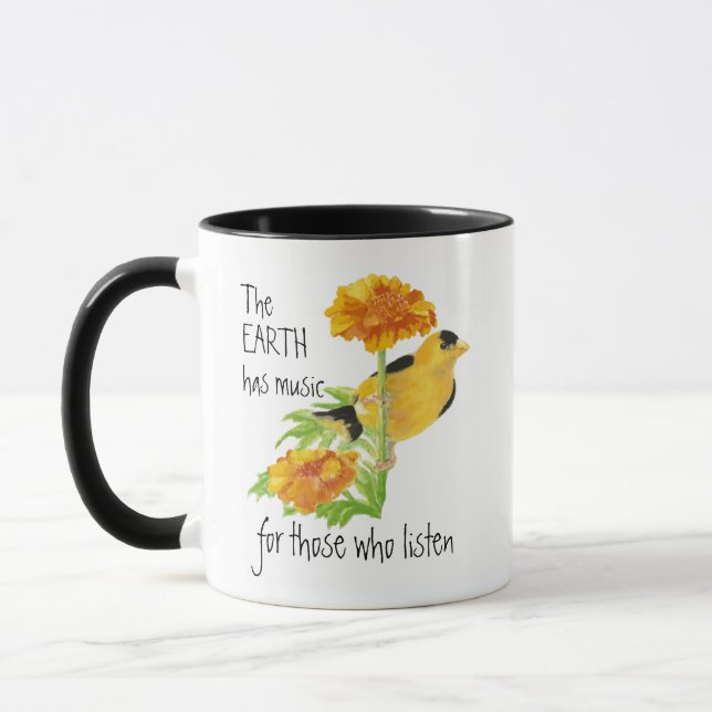Mug La Terre a de la musique pour ceux qui écoutent Ci (Gauche)