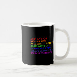 Mug La Terre n'est pas plate se tenir debout pour la s