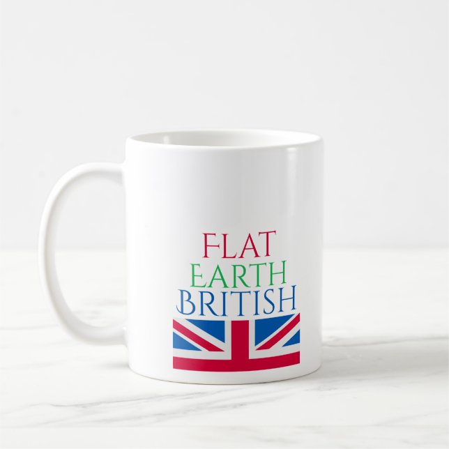 Mug La terre plate les Anglais (Gauche)