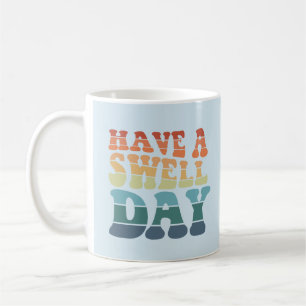 Mug La typographie moderne de l'arc-en-ciel Swell Day