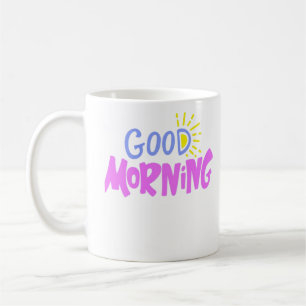 Mug La typographie rétro du bon matin