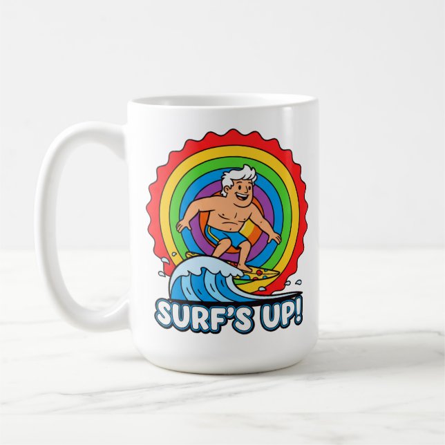 Mug La vague de surf est à son maximum (Gauche)