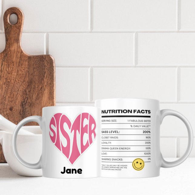 Mug La valeur nutritive stimulée par l'amour et la soi (Créateur téléchargé)