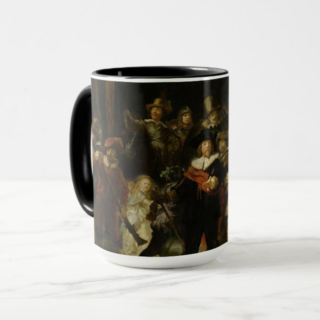 Mug La Veille nocturne de Rembrandt (Devant gauche)