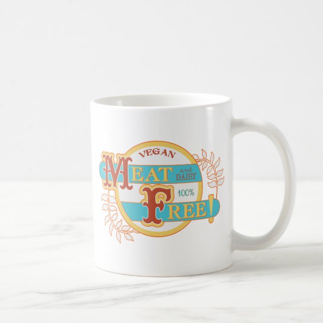 Mug La viande 100% libèrent le végétalien (Droite)