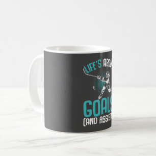 Mug La vie à propos des objectifs Joueur de hockey sur