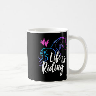 Mug La Vie C'Est Équitation Chevaux Equestre Rider Ado
