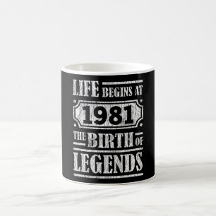 Mug La vie commence 1981 La naissance de la légende 40