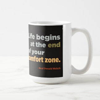 Mug La vie commence à la fin de votre zone de confort