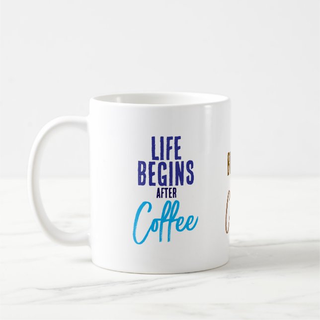 Mug La vie commence après (Gauche)