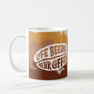 Mug La vie commence après la boue de café