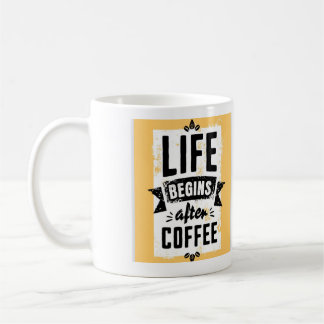 Mug La vie commence après le café