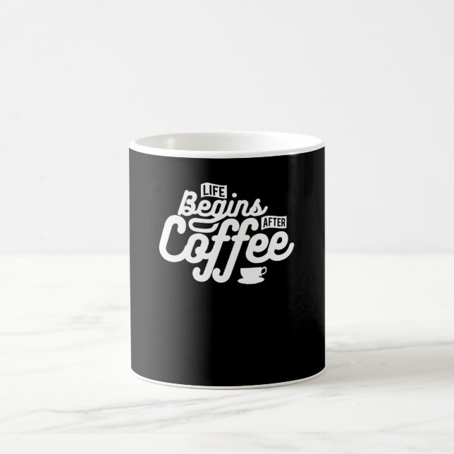 Mug La vie commence après le café (Centre)