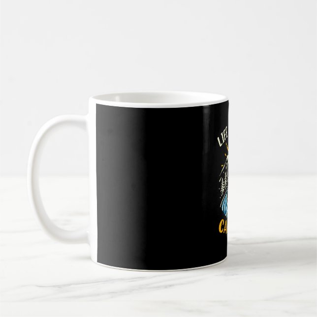 Mug La Vie De Camper Amusante Est Meilleure Au Feu De  (Gauche)