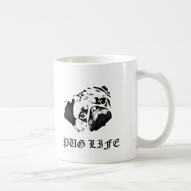 Mug La vie de carlin (Droite)