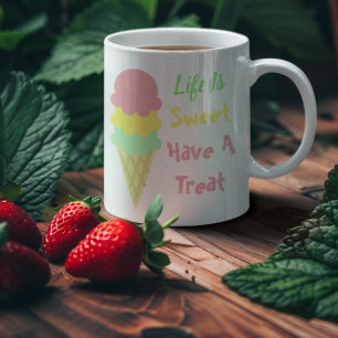 Mug La Vie De Crème De Glace Est Douce