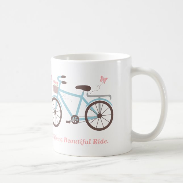 Mug La vie d'énonciations de bicyclette est un beau (Droite)