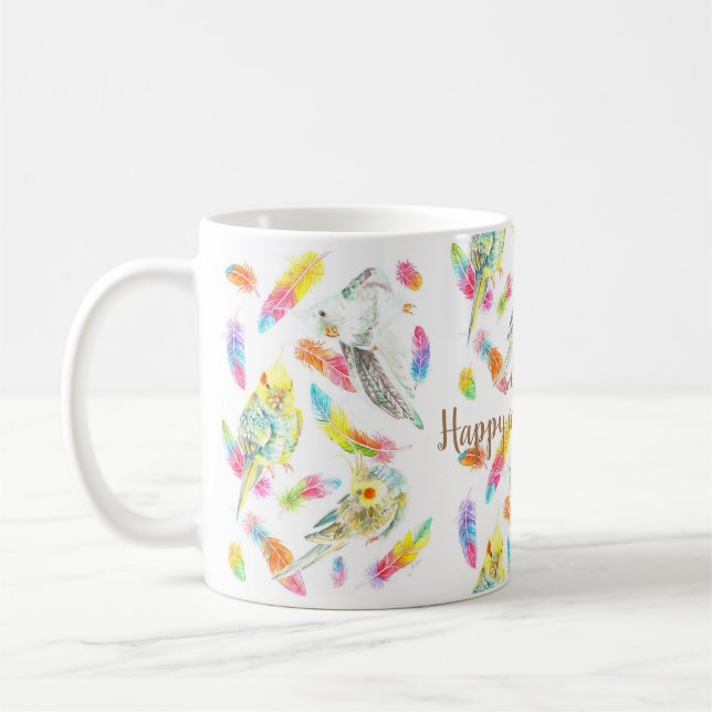 Mug La vie du cockatiel heureux (Gauche)
