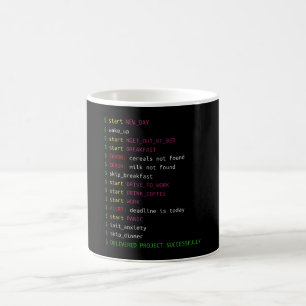 Mug La vie d'un programmeur  Cadeau Geek de codage