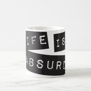 Mug La vie est absurde (ruban noir)