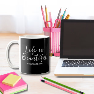 Mug La vie est Belle   Le Monde de Suki   Noir