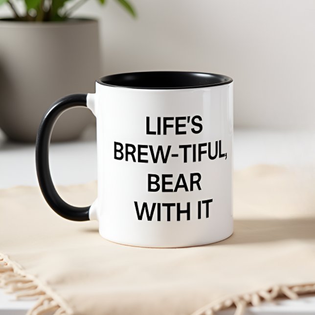 Mug La vie est belle, prenez-la avec patience (Créateur téléchargé)