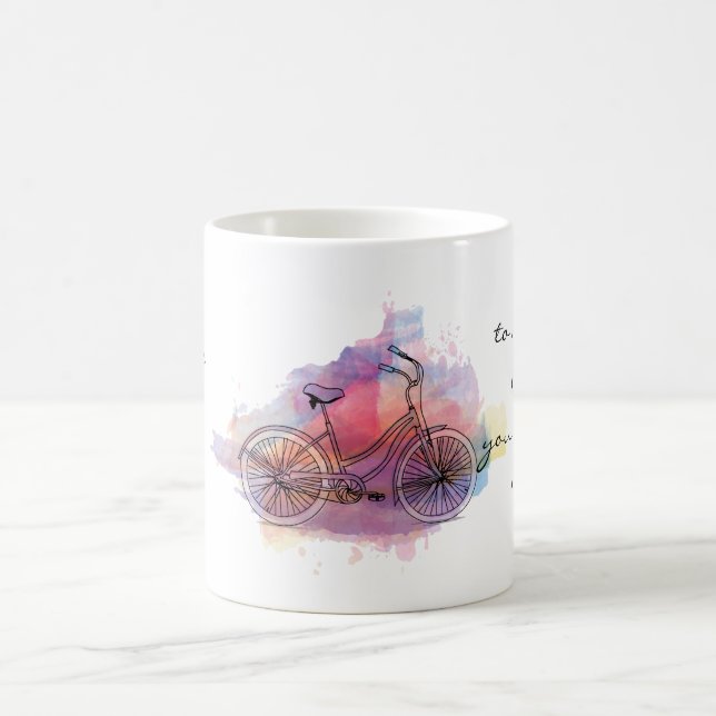 Mug La vie est comme monter une bicyclette (Centre)