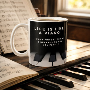 Mug La vie est comme un piano Inspiration