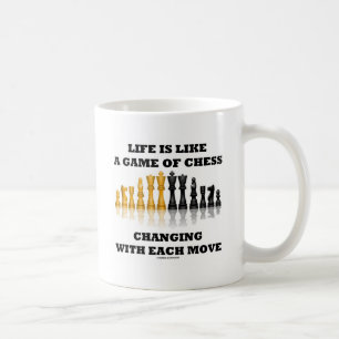 Mug La vie est comme une partie d'échecs (l'attitude