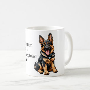 Mug La vie est meilleur berger allemand