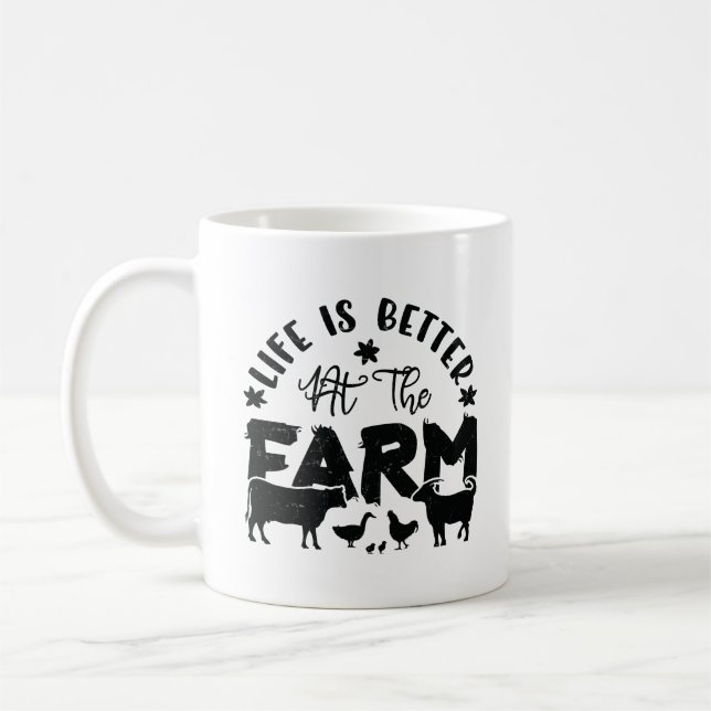 Mug La vie est meilleure à la ferme (Gauche)