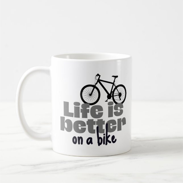 Mug La vie est meilleure à vélo (Gauche)