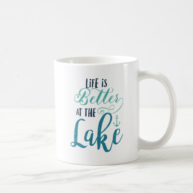 Mug La vie est meilleure au lac (Droite)