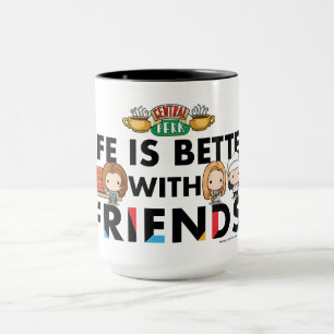 Mug La vie est meilleure avec FRIENDS™ Art Chibi