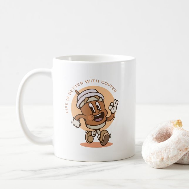 Mug La vie est meilleure avec le café (Avec donut)
