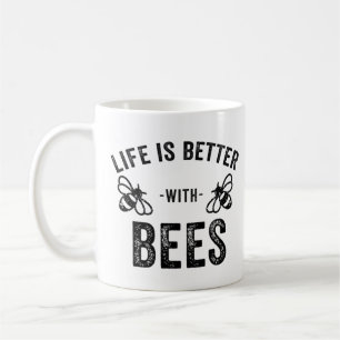 Mug La vie est meilleure avec les abeilles cool miel a