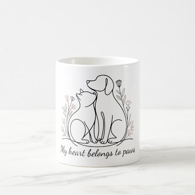Mug La Vie Est Meilleure Avec Les Amis De La Fourrure  (Centre)