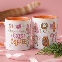 La vie est meilleure avec les chats et le café Mig
