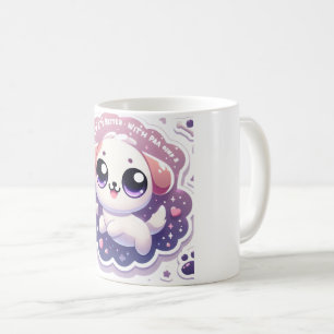 Mug La vie est meilleure avec Paw Kawaii Puppy Pet Lov