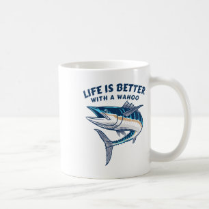 Mug La vie est meilleure avec un Wahoo drôle de poisso