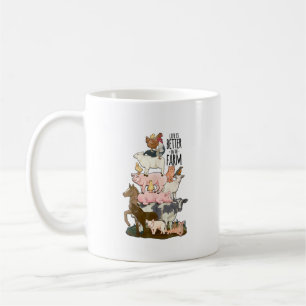 Mug La Vie Est Meilleure Dans L'Agriculture Amusante D