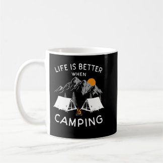 Mug La vie est meilleure quand camping dans la nature
