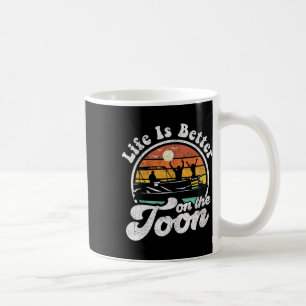 Mug La vie est meilleure sur le bateau ponton drôle To