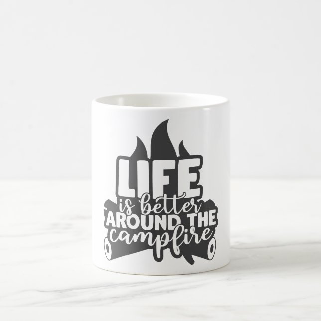 Mug La Vie Est Mieux Autour Du Camping De Feu De Campa (Centre)