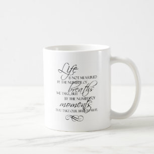 Mug La vie n'est pas mesurée par les souffles que nou