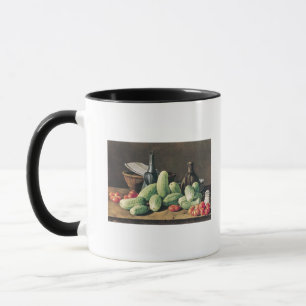Mug La vie toujours avec des concombres et des tomates