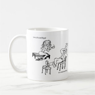 Mug La vie vivante et apprécient !